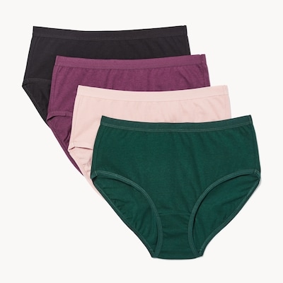 Ens. de 4 culottes en coton biologique - Mauve