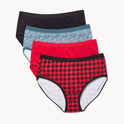 Ens. de 4 culottes en coton biologique - Noir