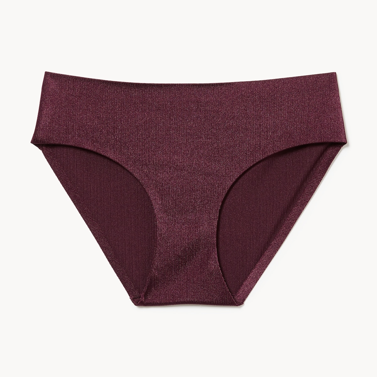 Culotte bikini chatoyante invisible - Bourgogne