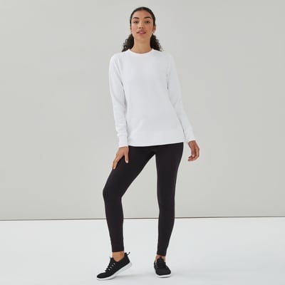 Active Quilted Sweatshirt - White