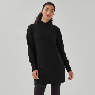 Active Essential Fleece Tunic - Black