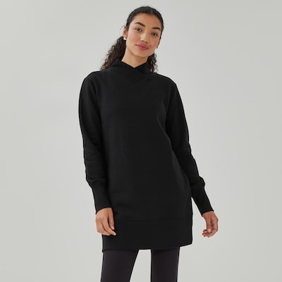 Tunique sport essentielle en molleton - Noir