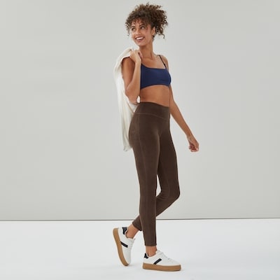 Active Super Stretch Fleece Legging - Dark Brown
