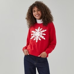 Joe Fresh Chandail en molleton en chenille, flocons de neige 1 ea, 39,00 $/1ch