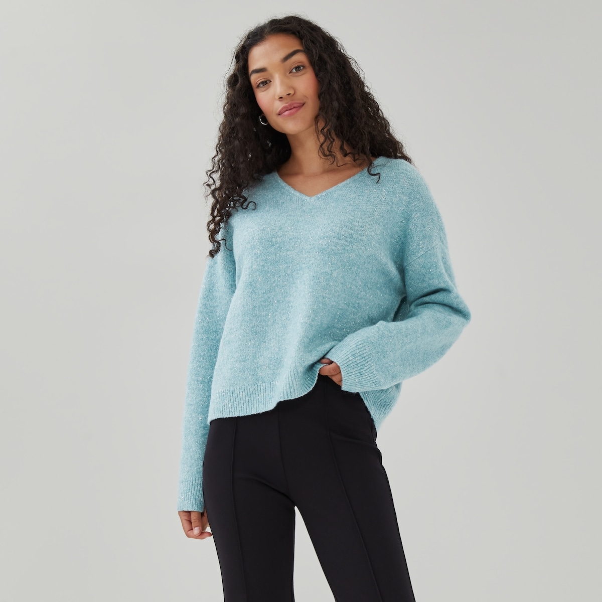 Speckled Lurex Pullover