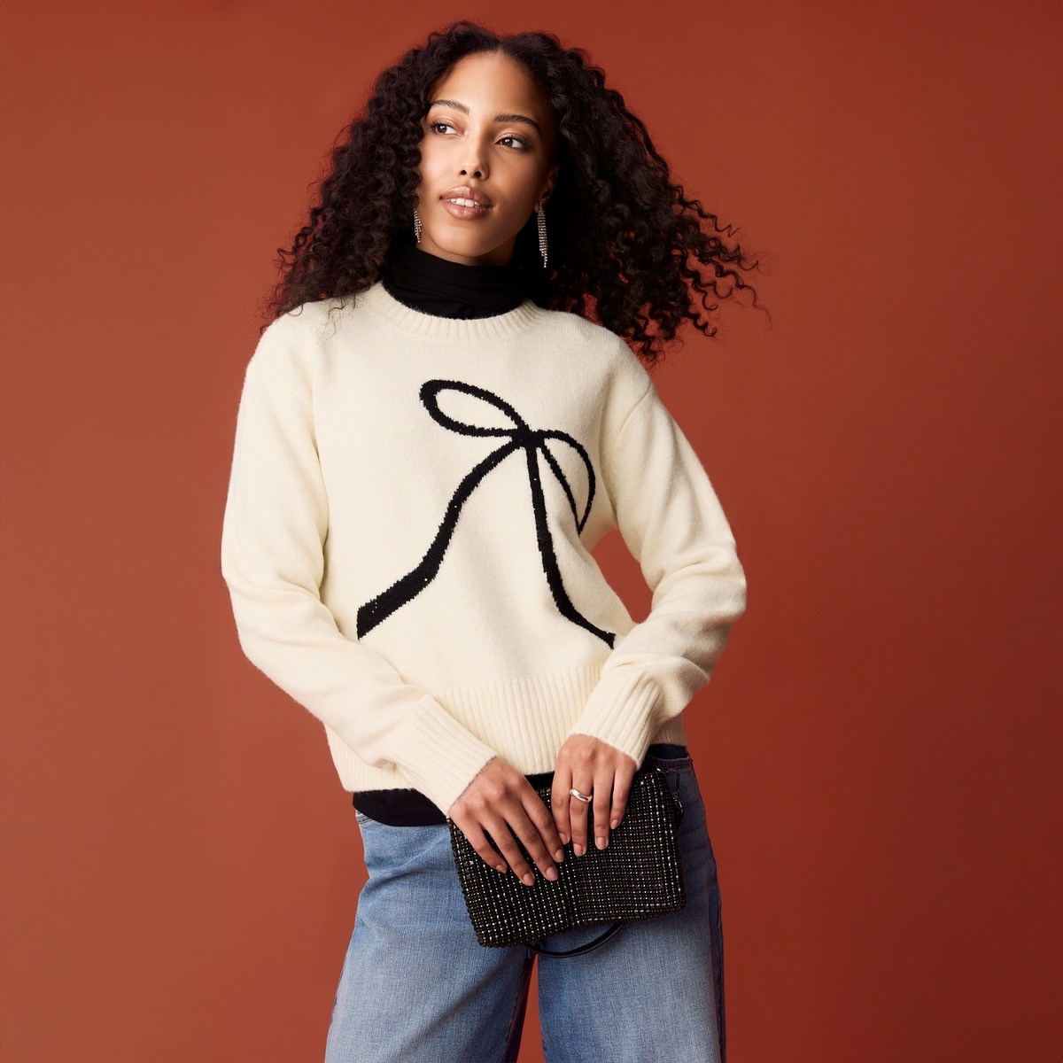 Novelty Bow Pullover