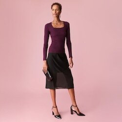 Joe Fresh Haut côtelé à manches longues 1 ea, 39,00 $/1ch