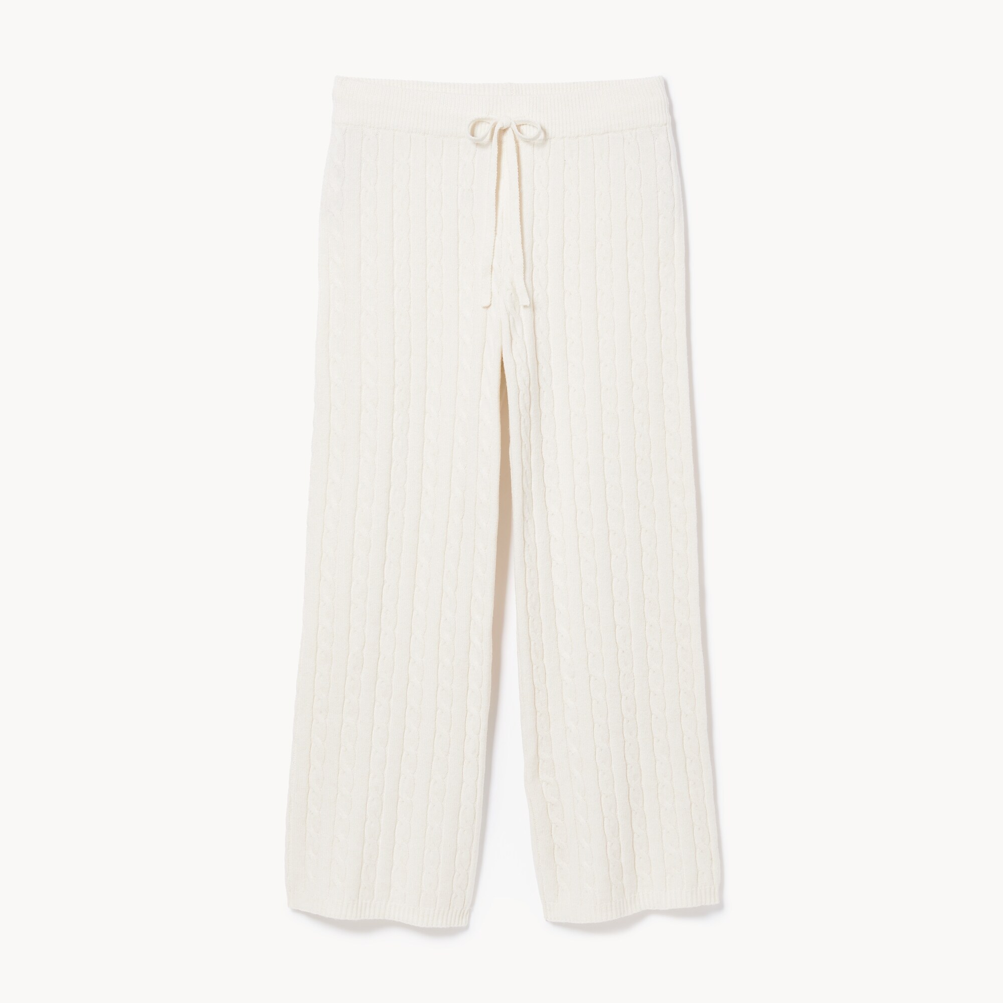 Pantalon en tricot à jambe large