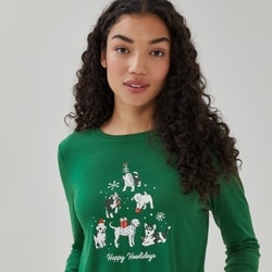Joe Fresh Graphic Long Sleeve Sleep Top 1 ea, $19.00/1ea