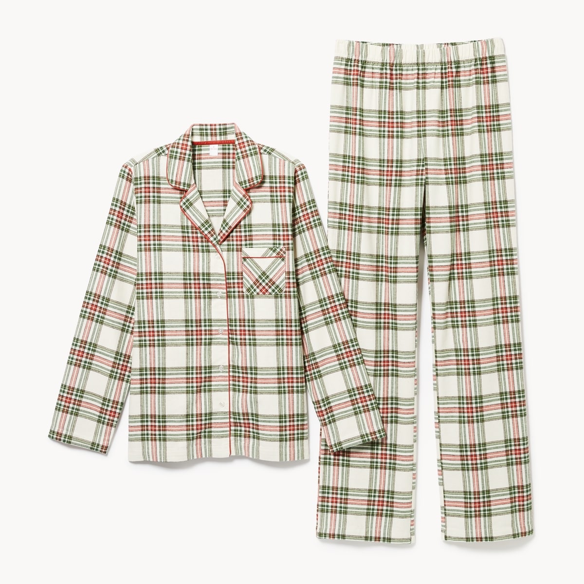 Flannel Sleep Set - Off White