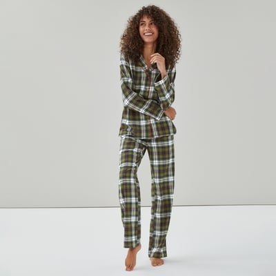 Flannel Sleep Set - Olive