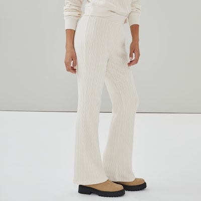 Textured Knit Pant - Cream