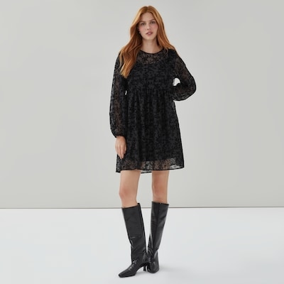 Joe Fresh Flocked Mesh Babydoll Dress 1 ea, $49.00/1ea