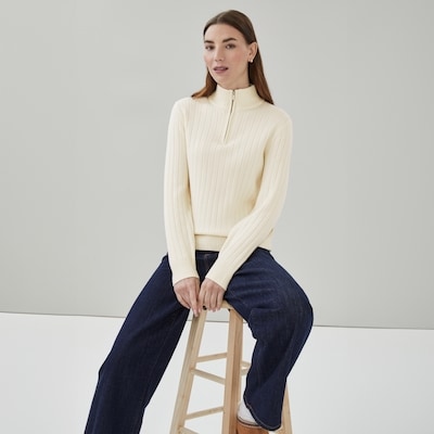 Joe Fresh Ribbed Quarter-Zip Pullover 1 ea, $45.00/1ea