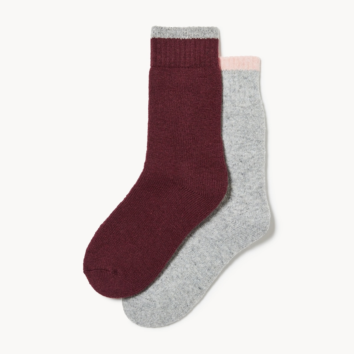 Ens. 2paires chaussettes tube thermiques paisses