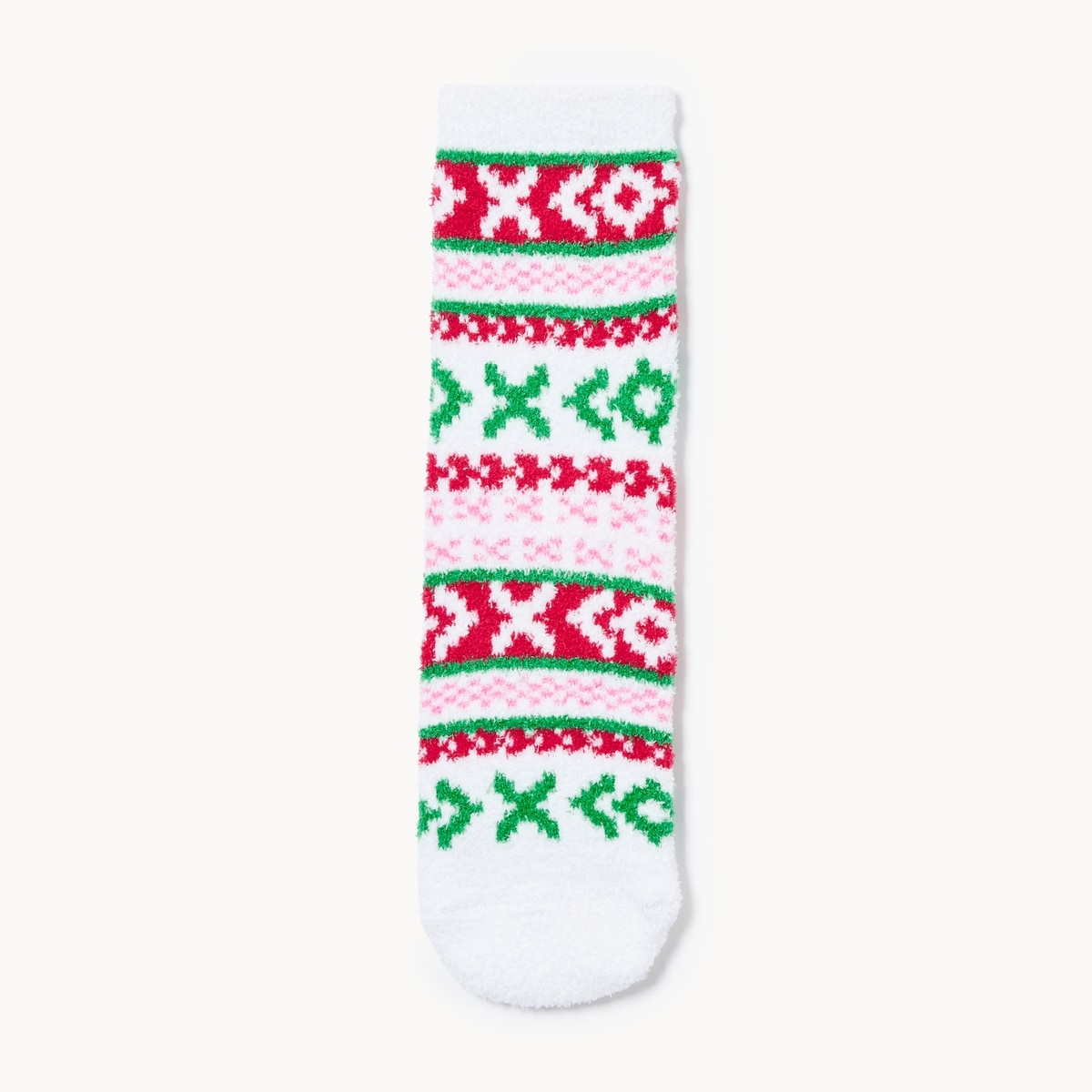 Holiday Crew Socks - Cream