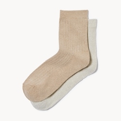 Joe Fresh 3-Pack Lurex Ribbed Crew Socks 1 ea, $12.00/1ea