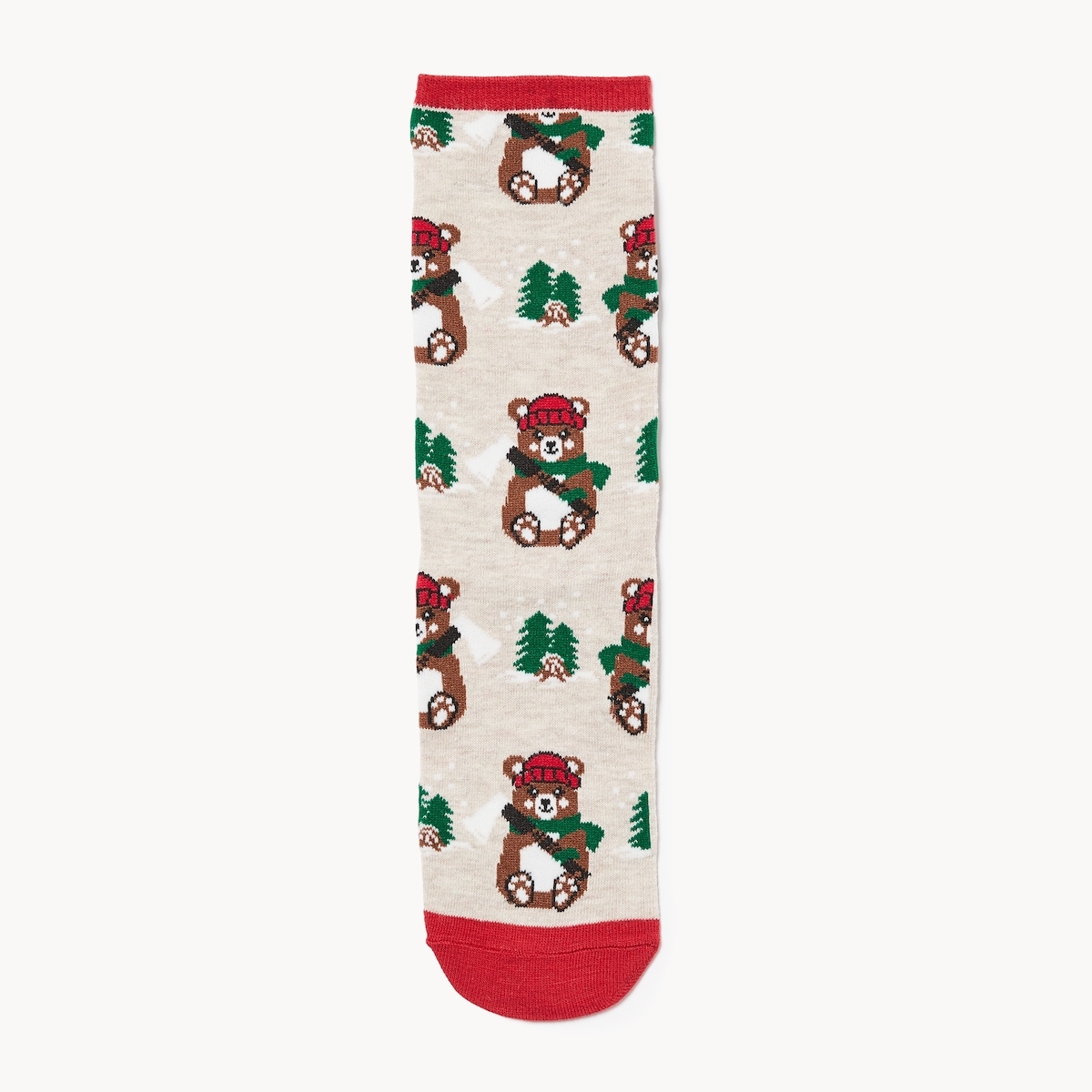 Chaussettes tube des Ftes  motif forestier