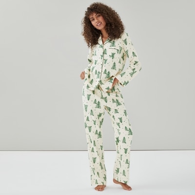 Flannel Sleep Set - Cream