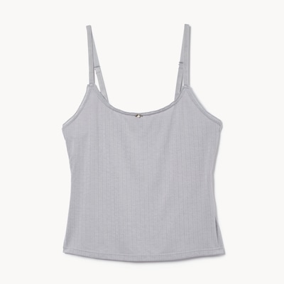 Camisole à mailles pointelle - Gris