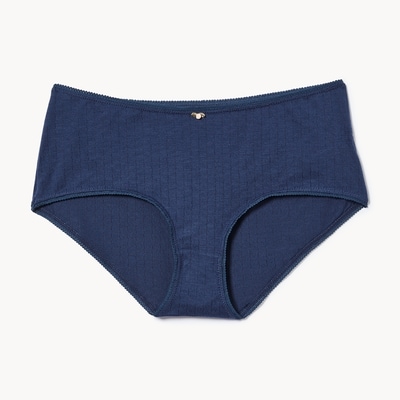 Pointelle Boyshort - Navy