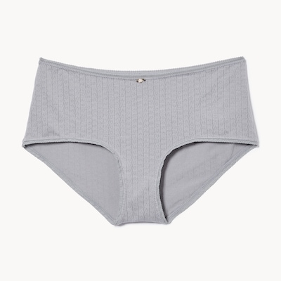 Pointelle Boyshort - Grey