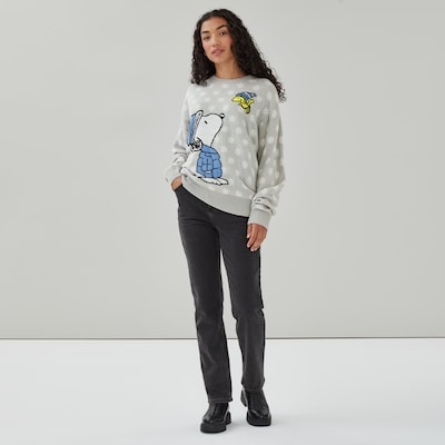 Chandail des Fêtes Snoopy de Peanuts - Gris