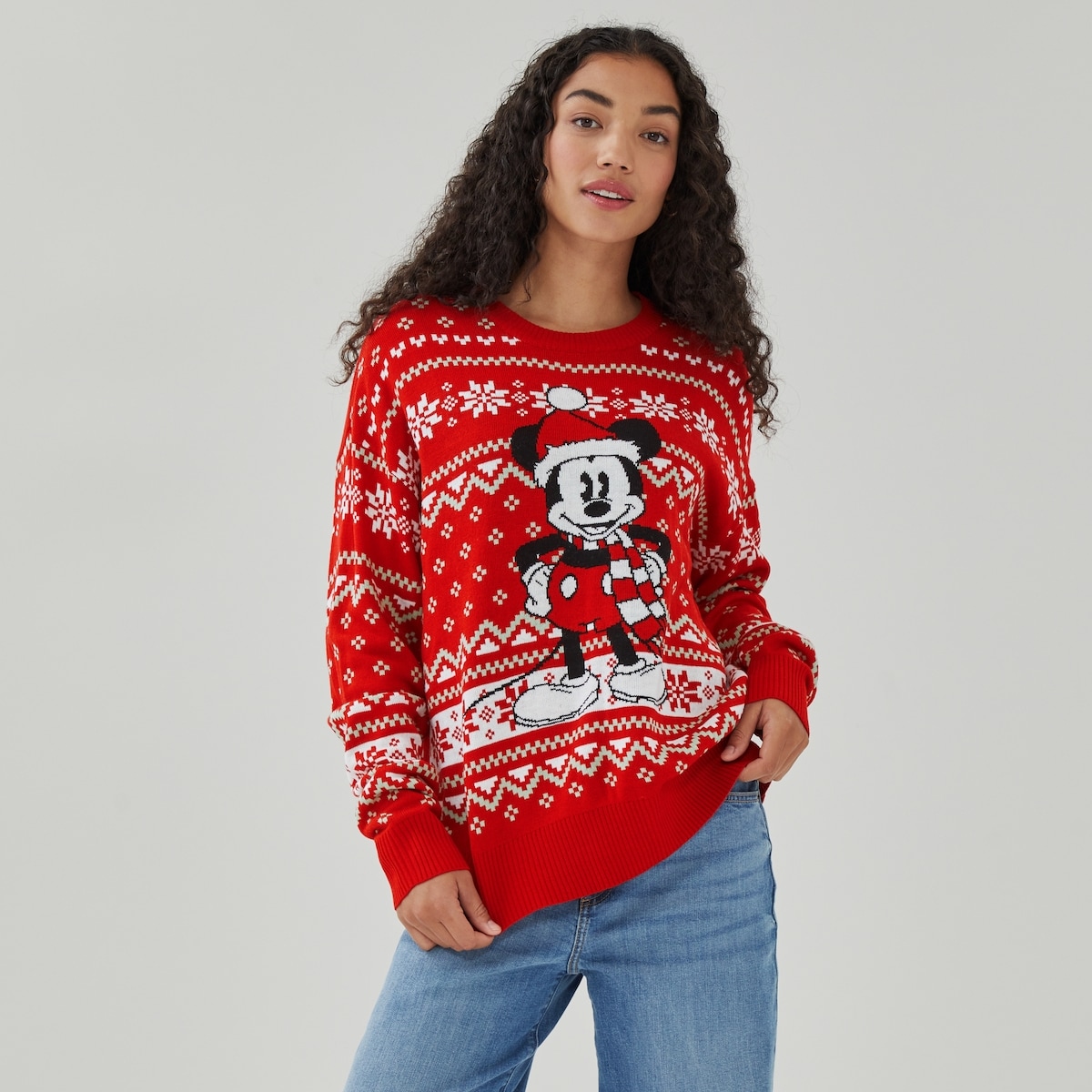 Disney Mickey Mouse Holiday Sweater - Red