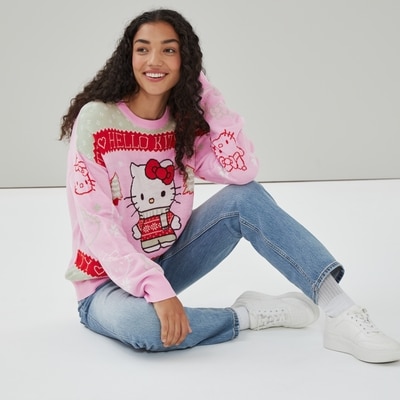 Chandail de style festif Hello Kitty - Lilas