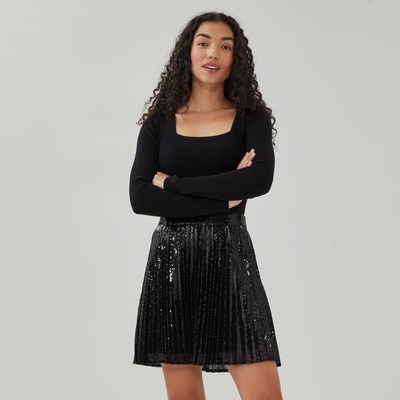 Joe Fresh Sequin Pleated Skirt 1 ea, $39.00/1ea