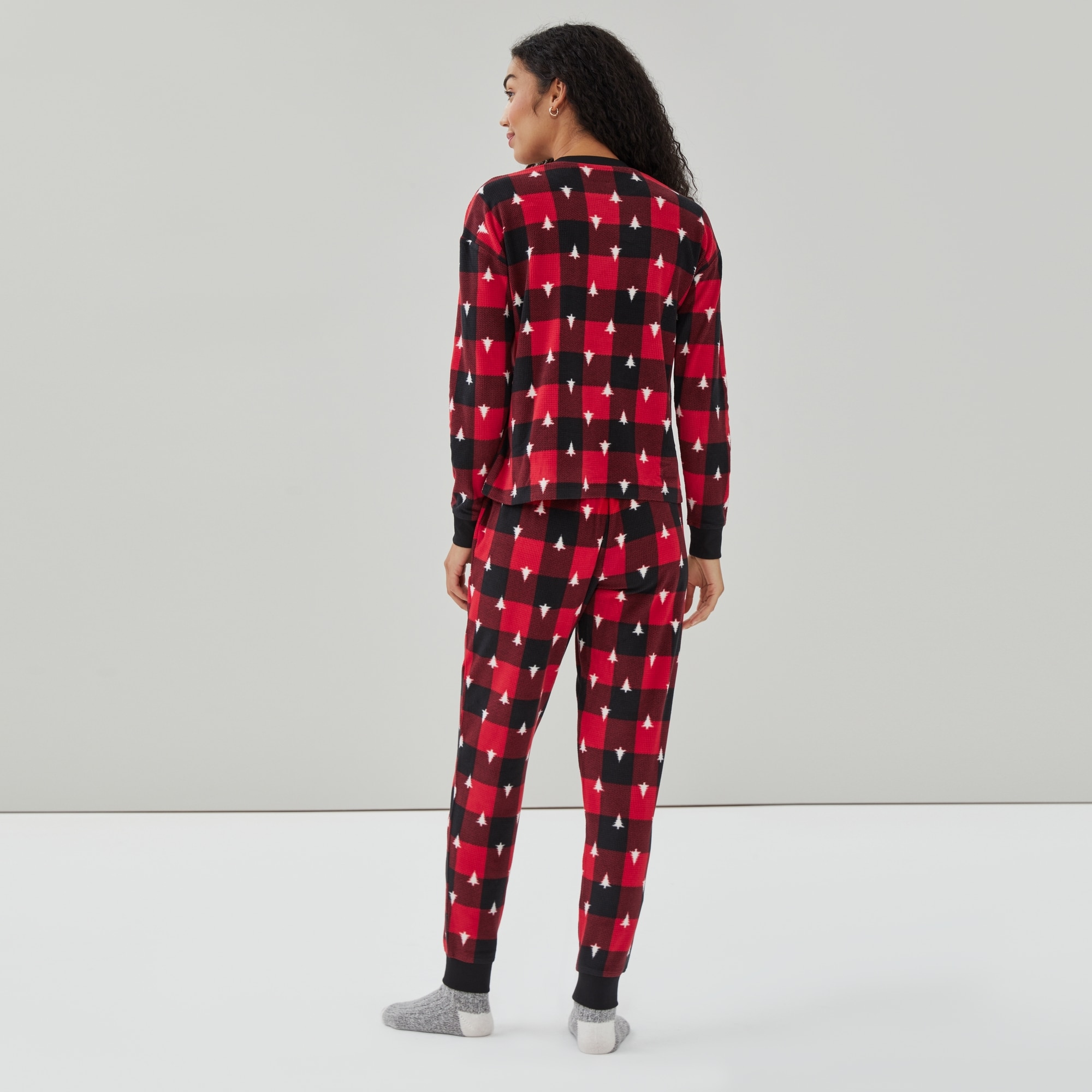 fleece holiday pajama sets