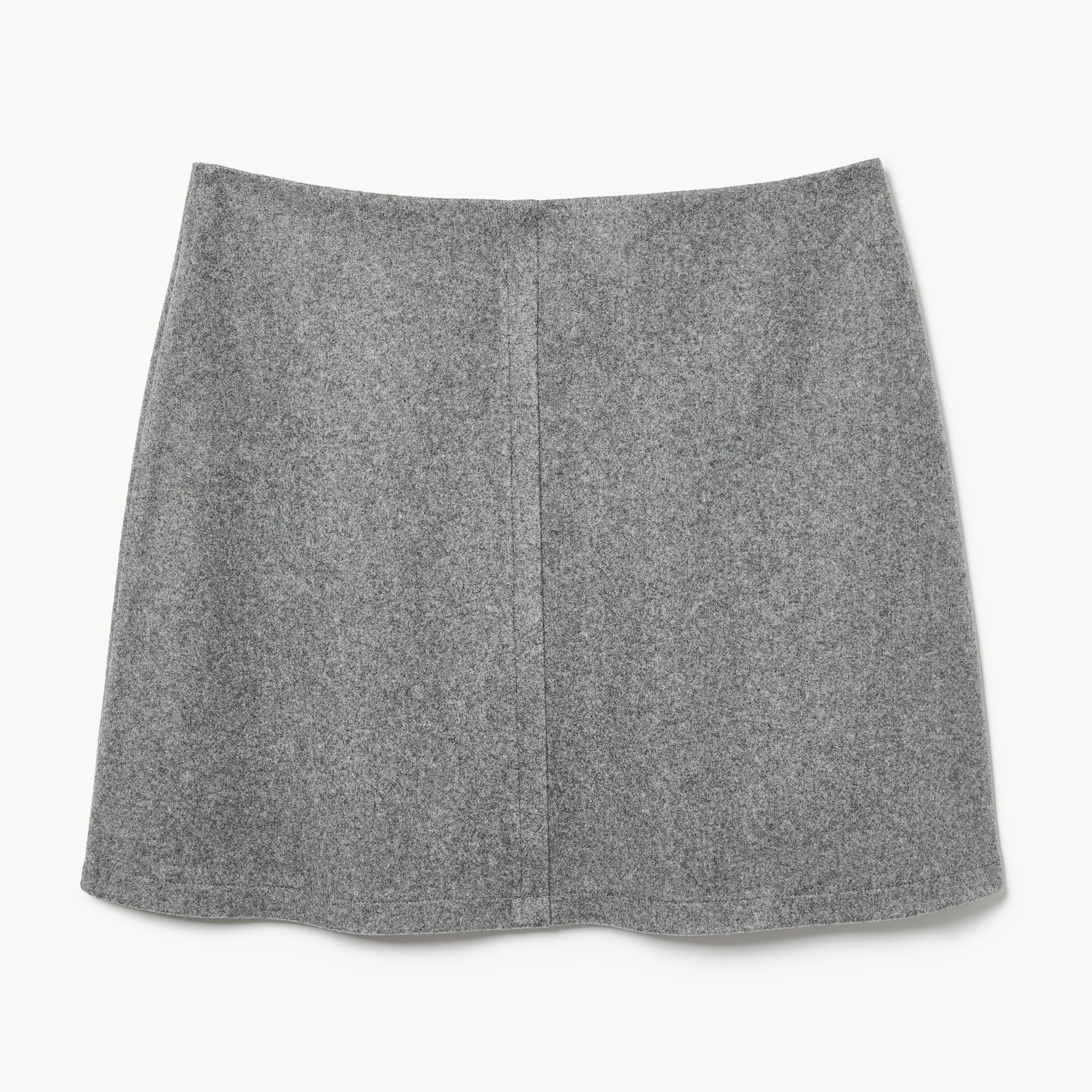 Melton Mini Skirt in Grey Mix from Joe Fresh