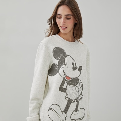 Disney Mickey Mouse Sweatshirt - Light Oat Mix
