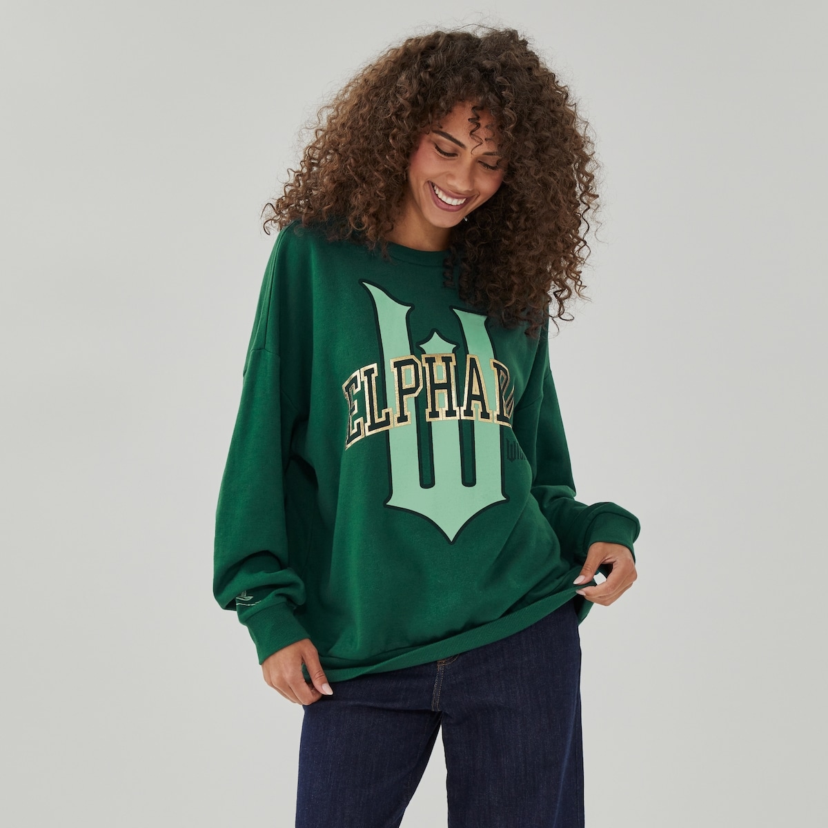 Wicked Elphaba Graphic Sweatshirt - Dark Green