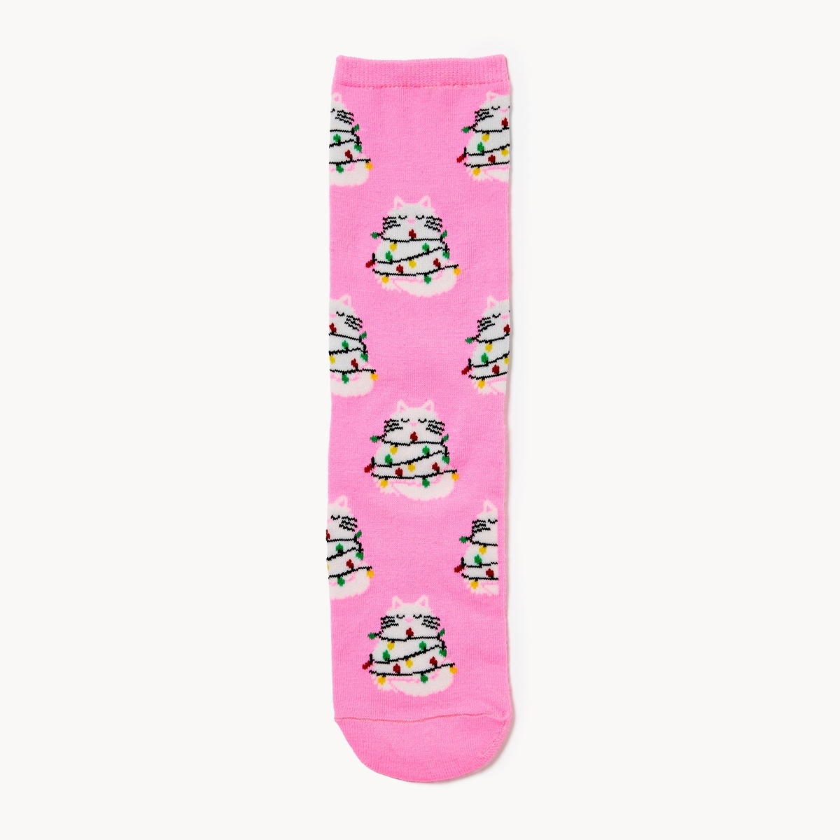Holiday Crew Socks - Pink