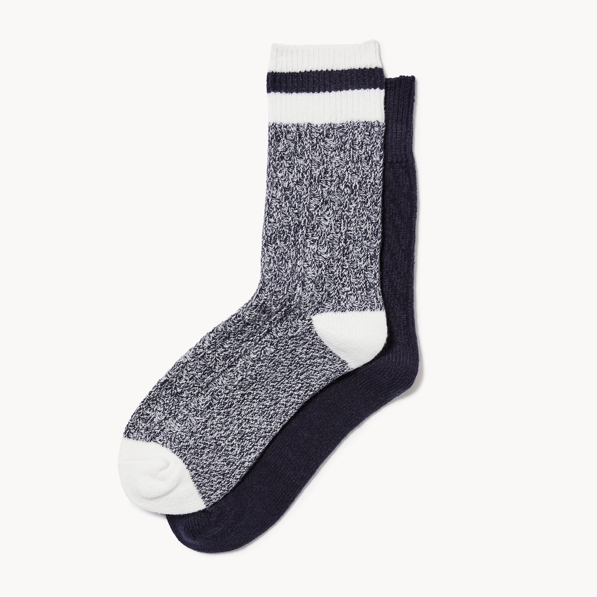 2-Pack Ultra Soft Cable Crew Socks