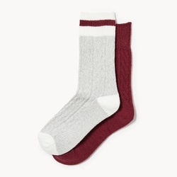 Joe Fresh 2-Pack Ultra Soft Cable Crew Socks 1 ea, $12.00/1ea