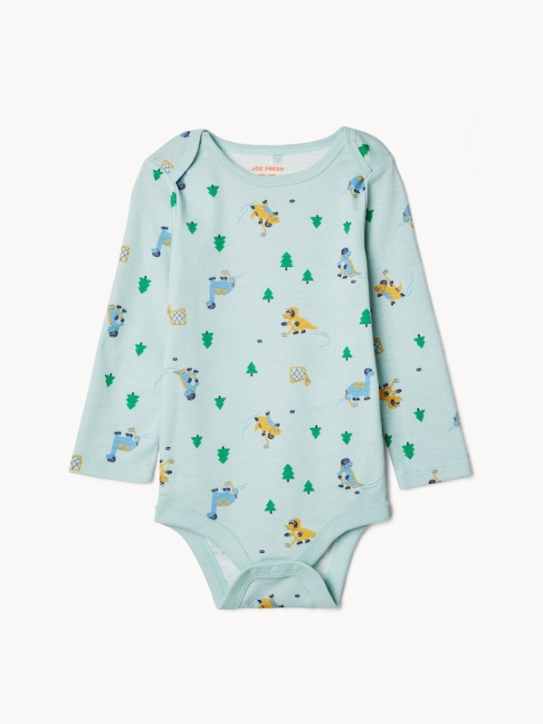 Joe Fresh Cache-couche imprimé à manches longues, garçons 1 ea, 8,00 $/1ch