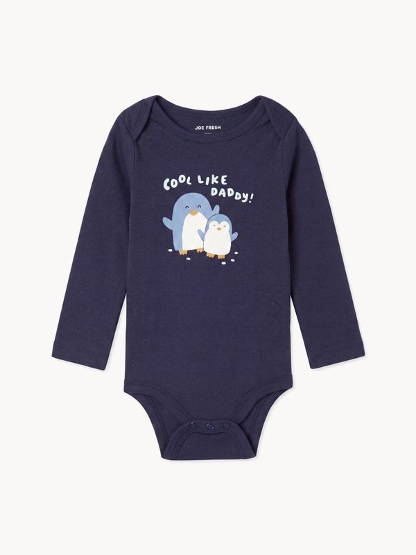 Joe Fresh Baby Boy's Long Sleeve Bodysuit 1 ea, $8.00/1ea