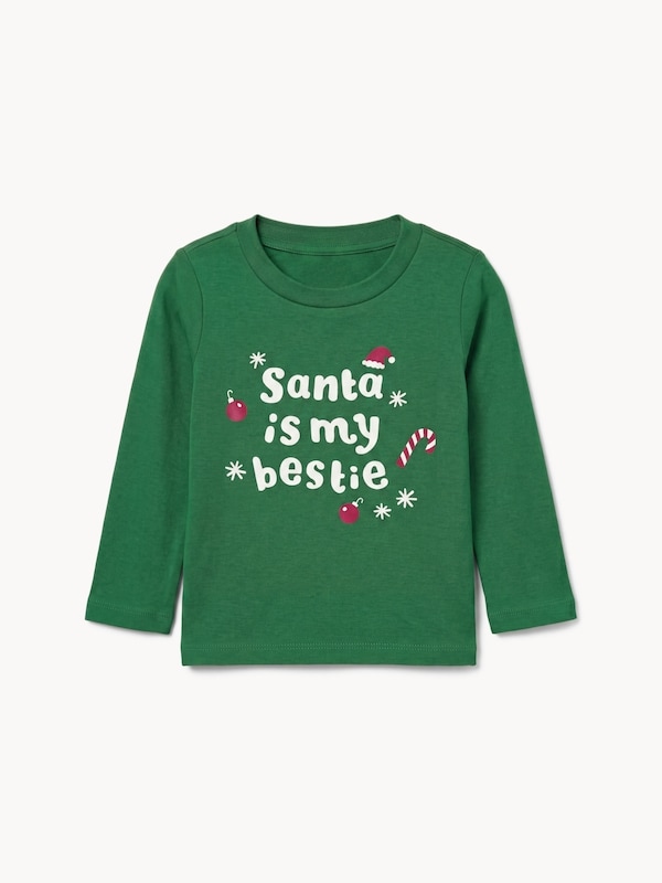 Baby Boys' Printed Long Sleeve Top - Green