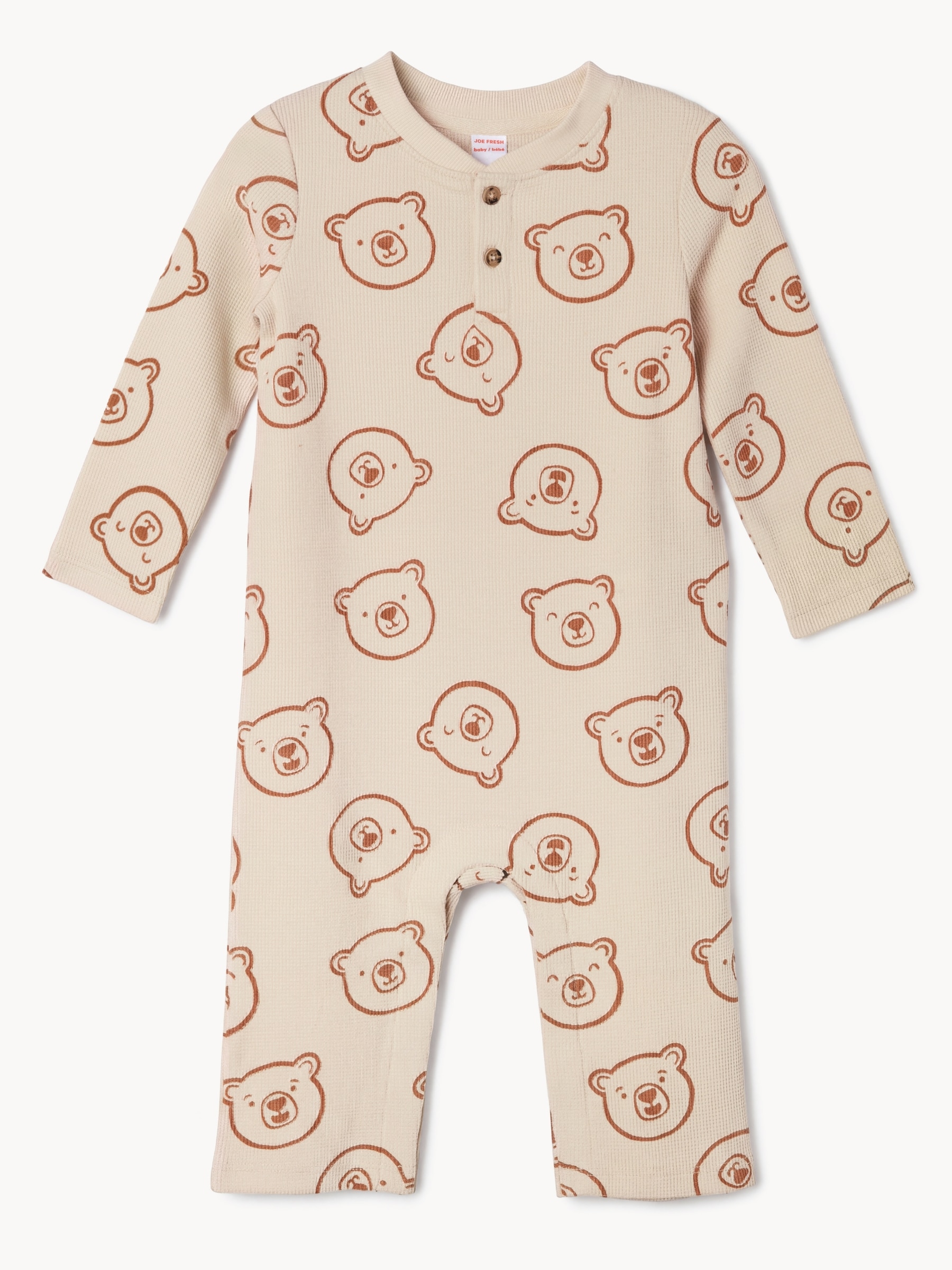 Barboteuse Henley gaufrée, bébés garçons