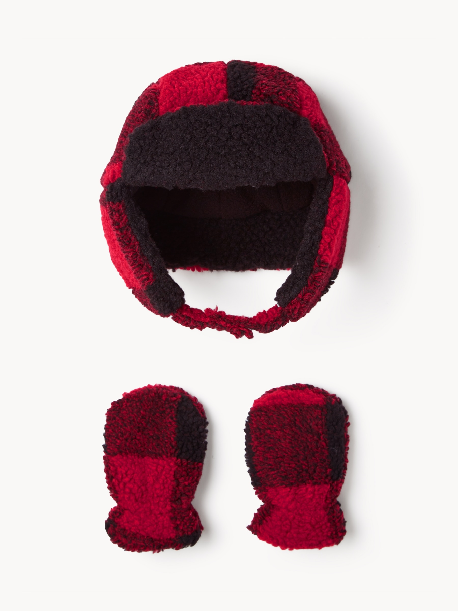 Ensemble trappeur à carreaux, bébés garçons