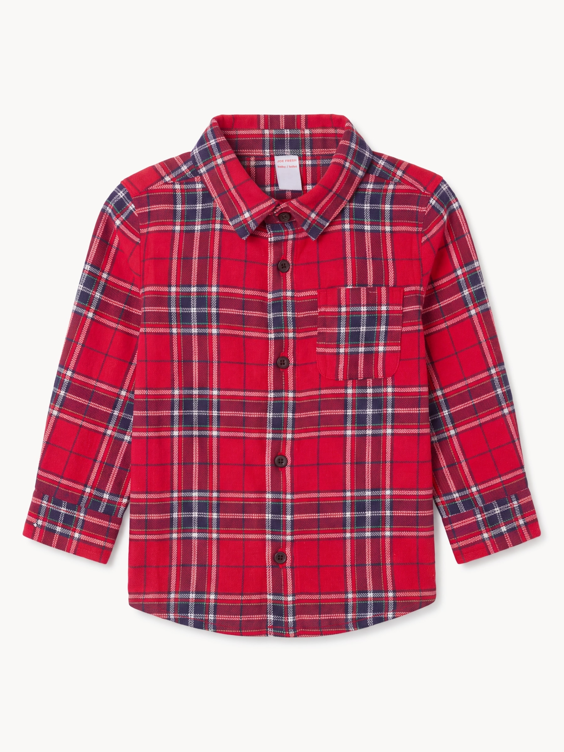 Chemise en flanelle tissée, bébés garçons