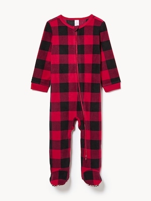 Baby Boys' Microfleece Holiday Sleeper - Red