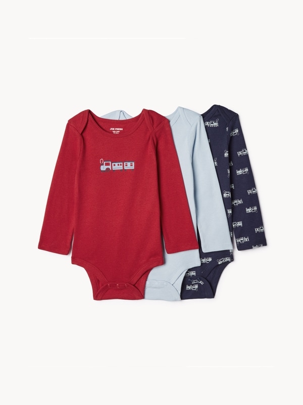 Joe Fresh Baby Boys' 3-Pack Bodysuit 1 ea, $16.00/1ea