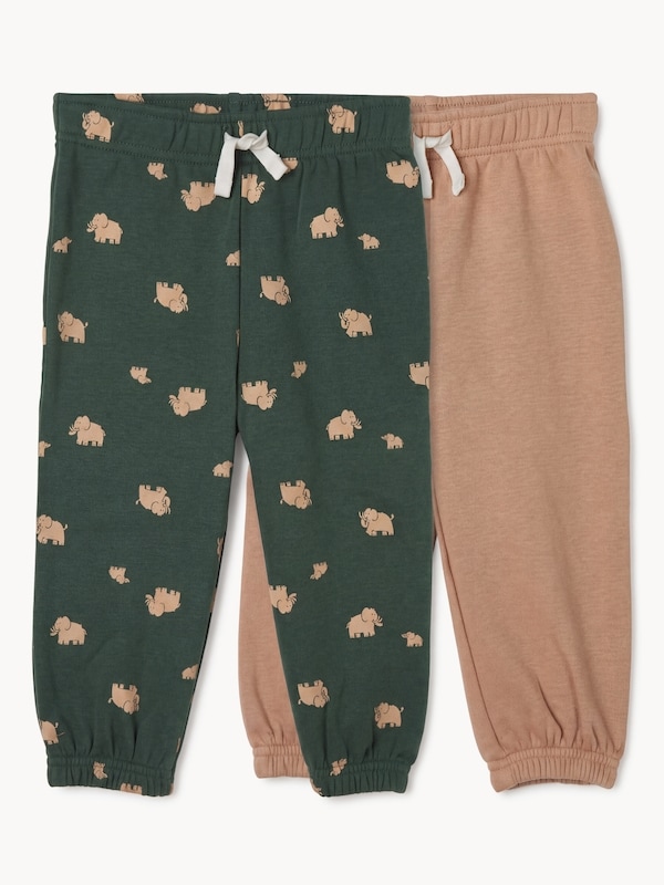 Baby Boys' 2-Pack Fleece Jogger - Beige