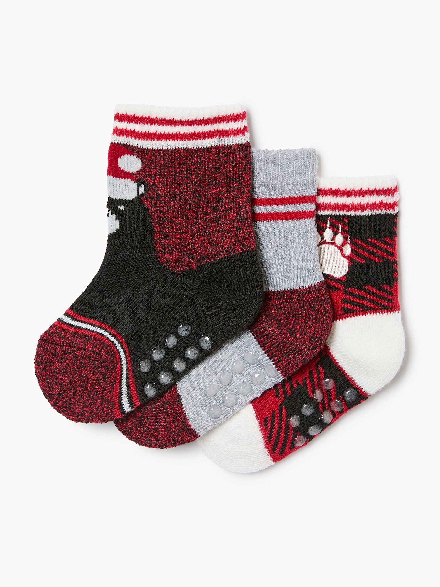 Baby Boys' 3-Pack Holiday Crew Socks