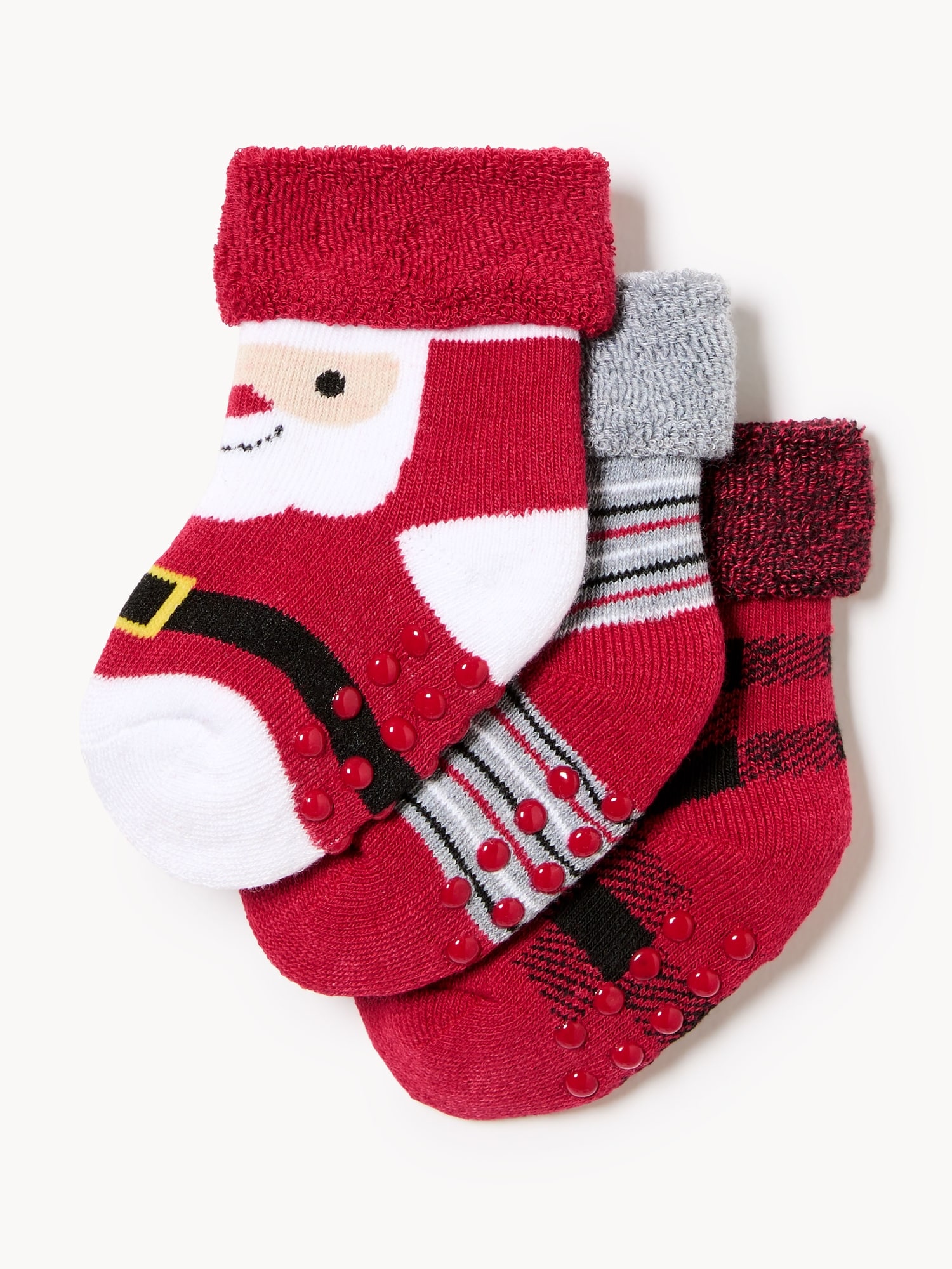Baby Boys' 3-Pack Holiday Crew Socks
