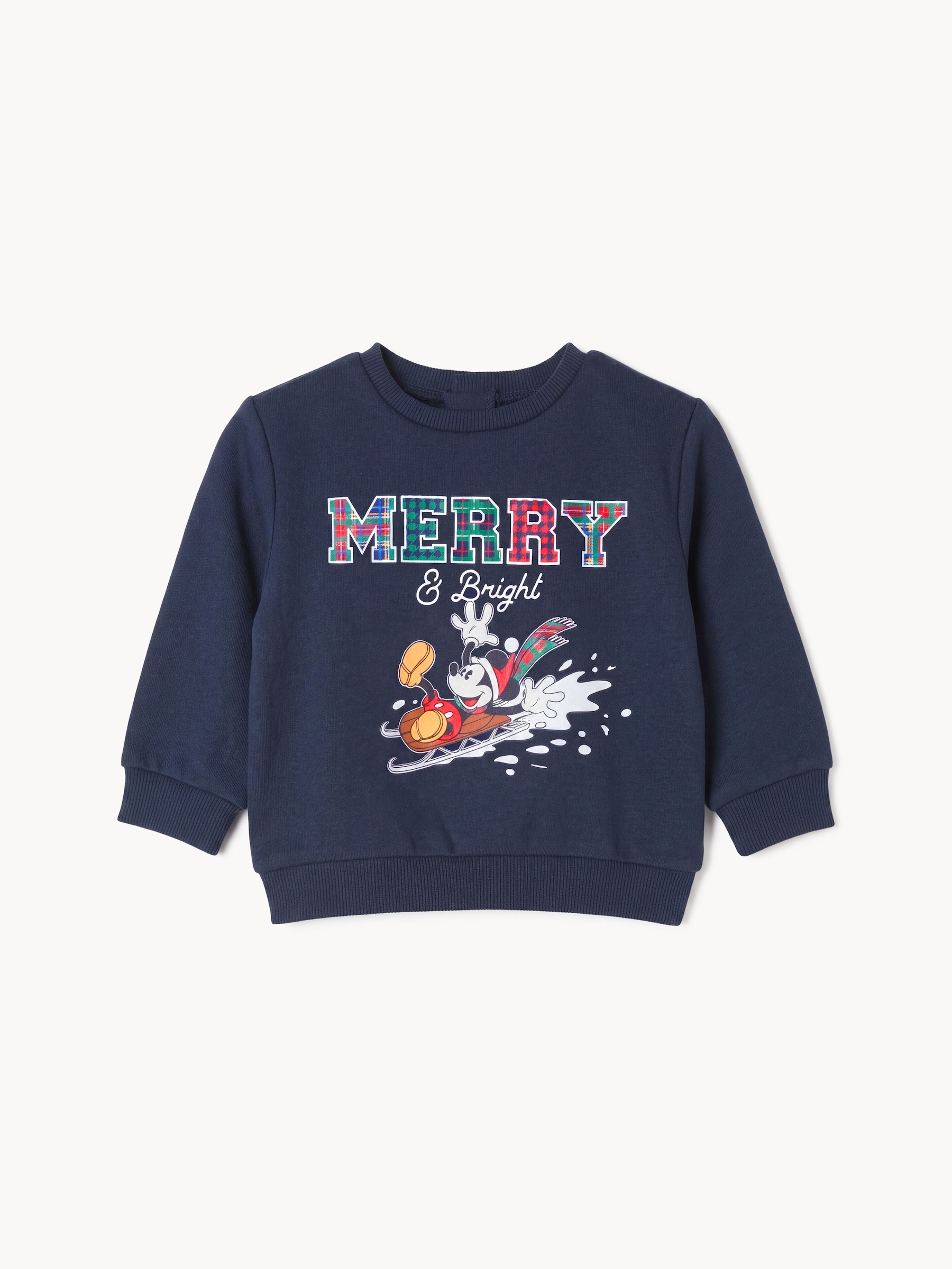 Baby Boys' Disney Mickey Mouse Holiday Sweatshirt