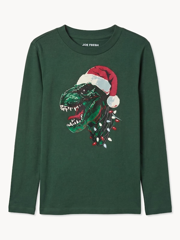 Joe Fresh Haut graphique à manches longues, garçons 1 ea, 12,00 $/1ch